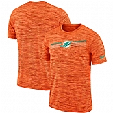 Miami Dolphins Nike Sideline Velocity Performance T-Shirt Heathered Orange,baseball caps,new era cap wholesale,wholesale hats